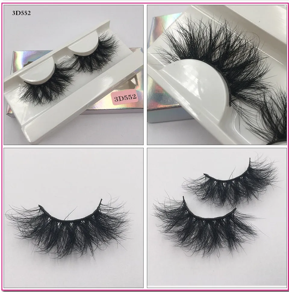VenusFox Fluffy Mink Lashes Short Messy Wispy Natural Eyelashes 10mm-18mm Hamdmade Real 3D Mink Eyelashes Makeup False Lashes