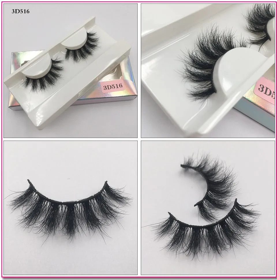 VenusFox Fluffy Mink Lashes Short Messy Wispy Natural Eyelashes 10mm-18mm Hamdmade Real 3D Mink Eyelashes Makeup False Lashes