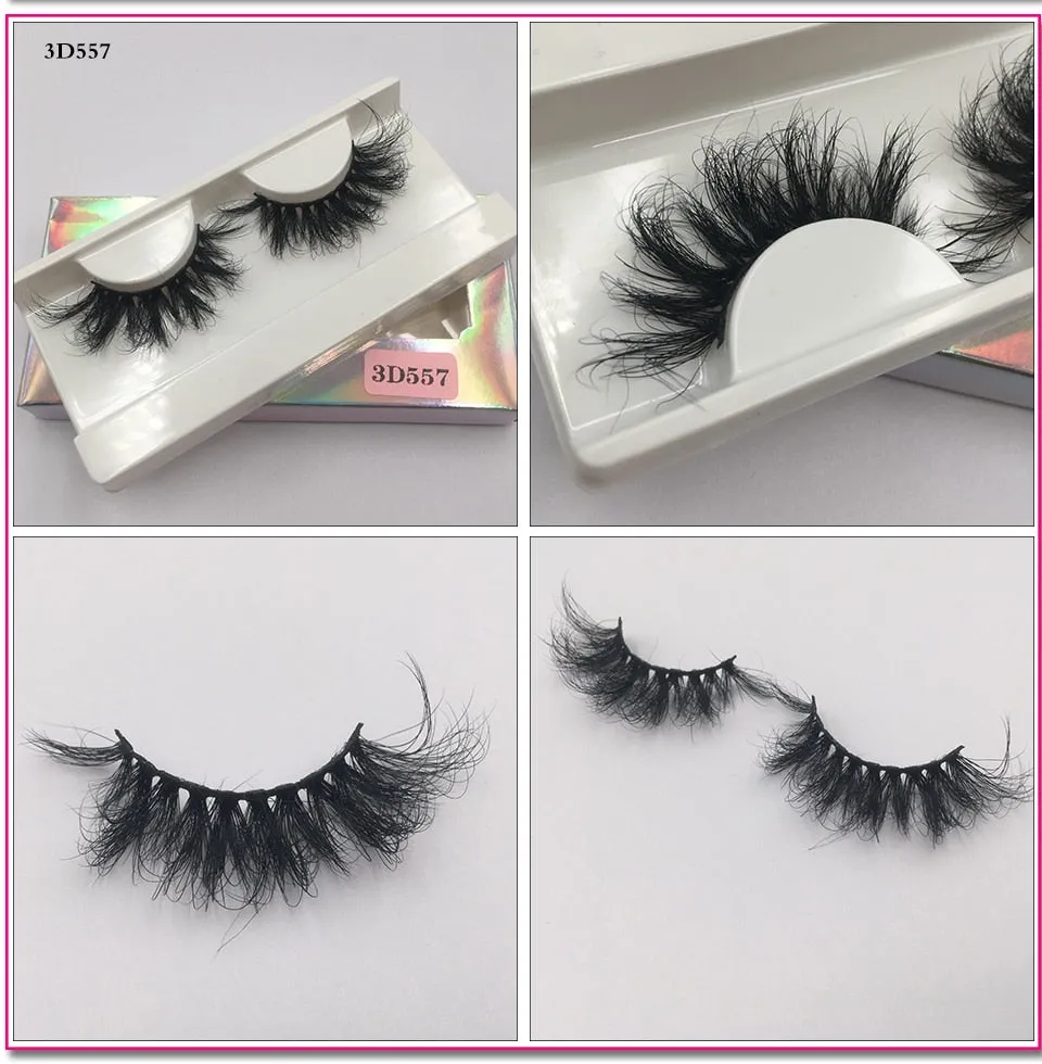 VenusFox Fluffy Mink Lashes Short Messy Wispy Natural Eyelashes 10mm-18mm Hamdmade Real 3D Mink Eyelashes Makeup False Lashes