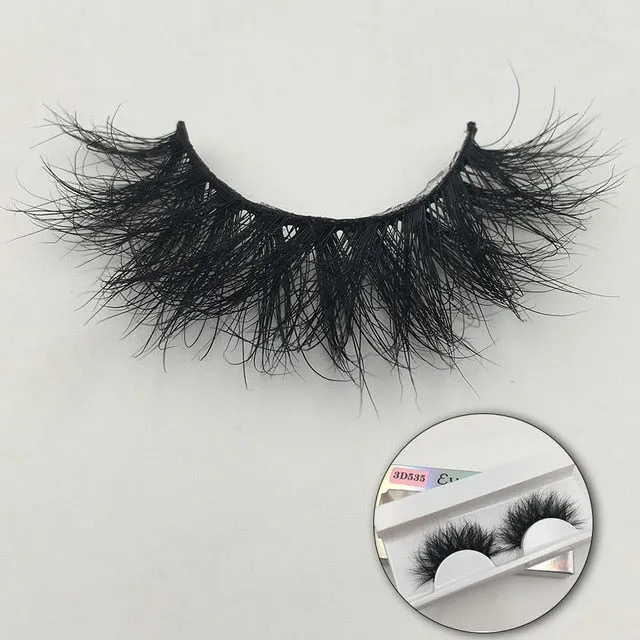 VenusFox Fluffy Mink Lashes Short Messy Wispy Natural Eyelashes 10mm-18mm Hamdmade Real 3D Mink Eyelashes Makeup False Lashes