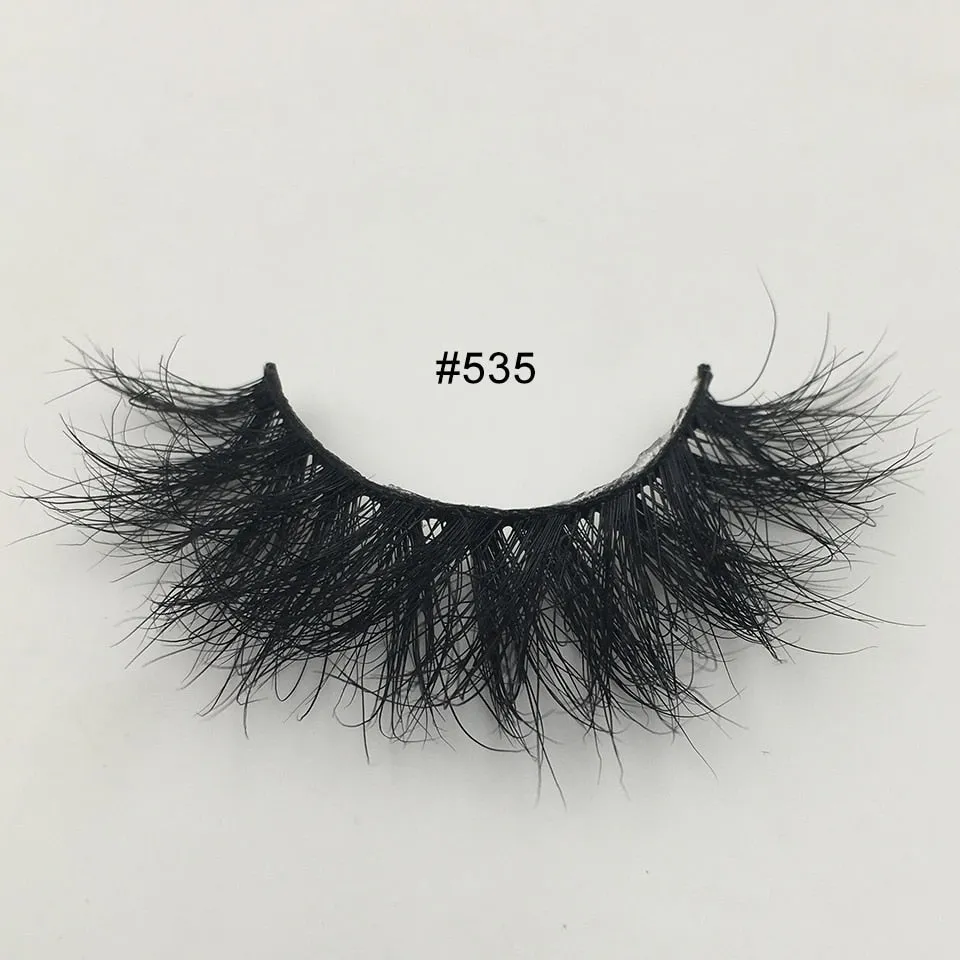 VenusFox Fluffy Mink Lashes Short Messy Wispy Natural Eyelashes 10mm-18mm Hamdmade Real 3D Mink Eyelashes Makeup False Lashes