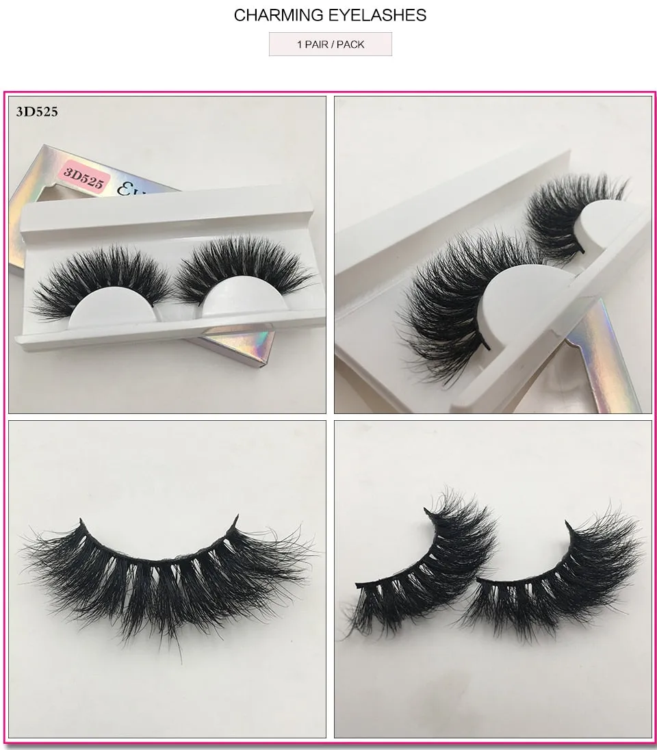 VenusFox Fluffy Mink Lashes Short Messy Wispy Natural Eyelashes 10mm-18mm Hamdmade Real 3D Mink Eyelashes Makeup False Lashes
