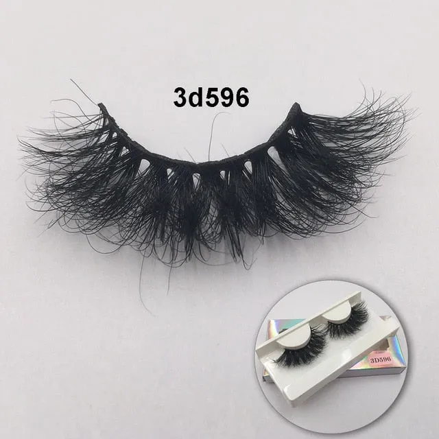 VenusFox Fluffy Mink Lashes Short Messy Wispy Natural Eyelashes 10mm-18mm Hamdmade Real 3D Mink Eyelashes Makeup False Lashes