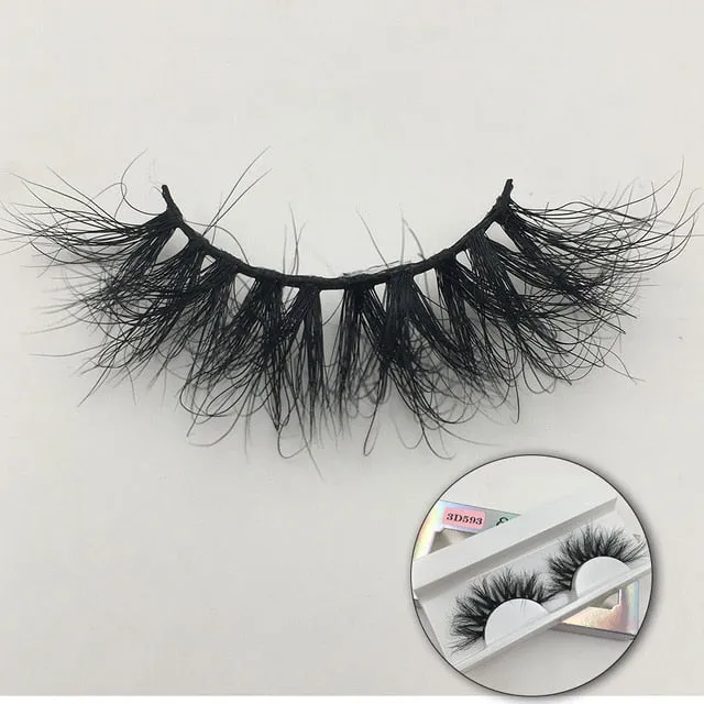 VenusFox Fluffy Mink Lashes Short Messy Wispy Natural Eyelashes 10mm-18mm Hamdmade Real 3D Mink Eyelashes Makeup False Lashes