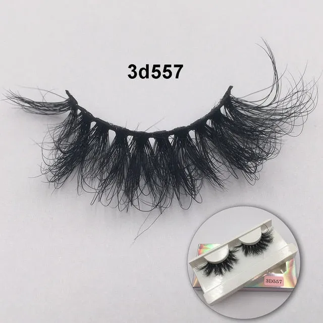 VenusFox Fluffy Mink Lashes Short Messy Wispy Natural Eyelashes 10mm-18mm Hamdmade Real 3D Mink Eyelashes Makeup False Lashes