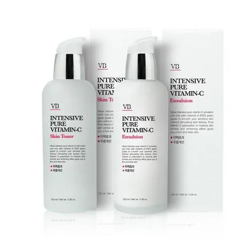 VIBAS Intensive Pure Vitamin C Skin Toner 130ml   Emulsion Set 130ml