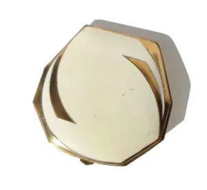 Vintage 30s Compact Face Powder & Rouge Double Compartment