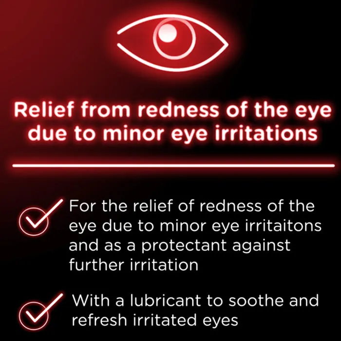 Visine Red Eye Hydrating Comfort Eye Drops for Redness & Irritation Relief