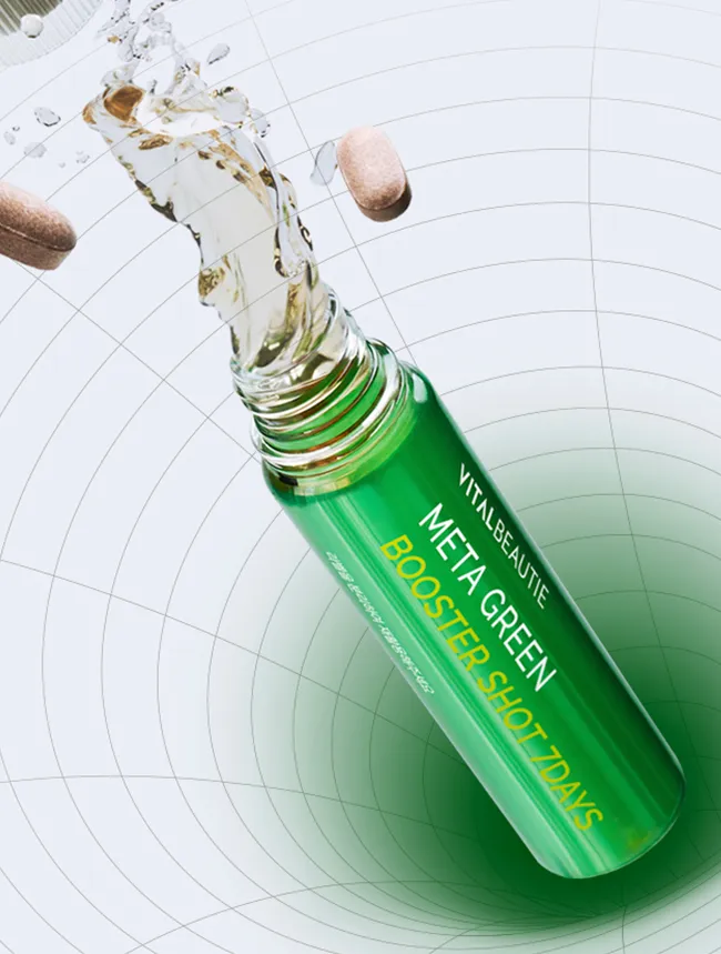 VITALBEAUTIE Metagreen Booster Shot 27.19g   Metagreen Slim Set 7doses (Double Cut of Body Fat)