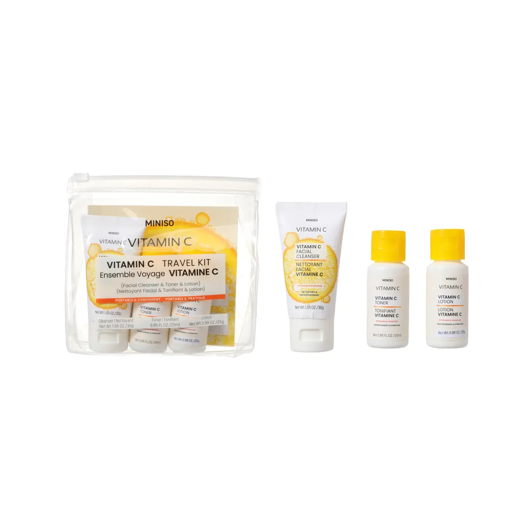 Vitamin C Travel Kit (Facial Cleanser & Toner & Lotion)
