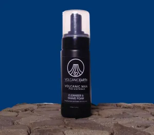 Volcanic Man Cleanser and Shave Foam 150ml