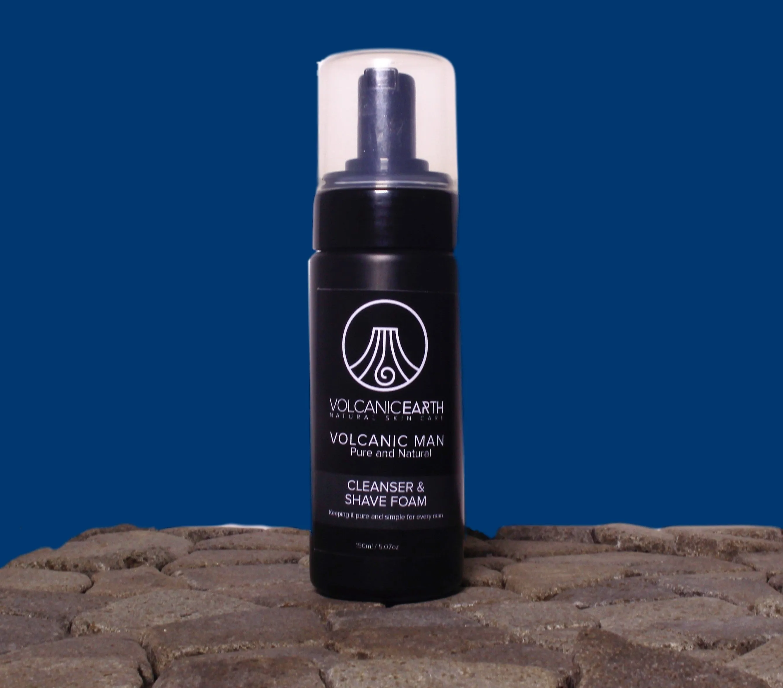 Volcanic Man Cleanser and Shave Foam 150ml