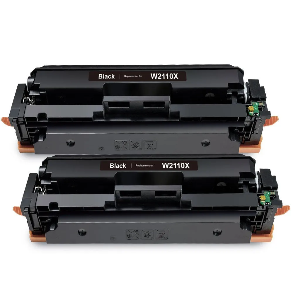 W2110X Compatible HP 206X Black Toner Cartridge 2-Pack