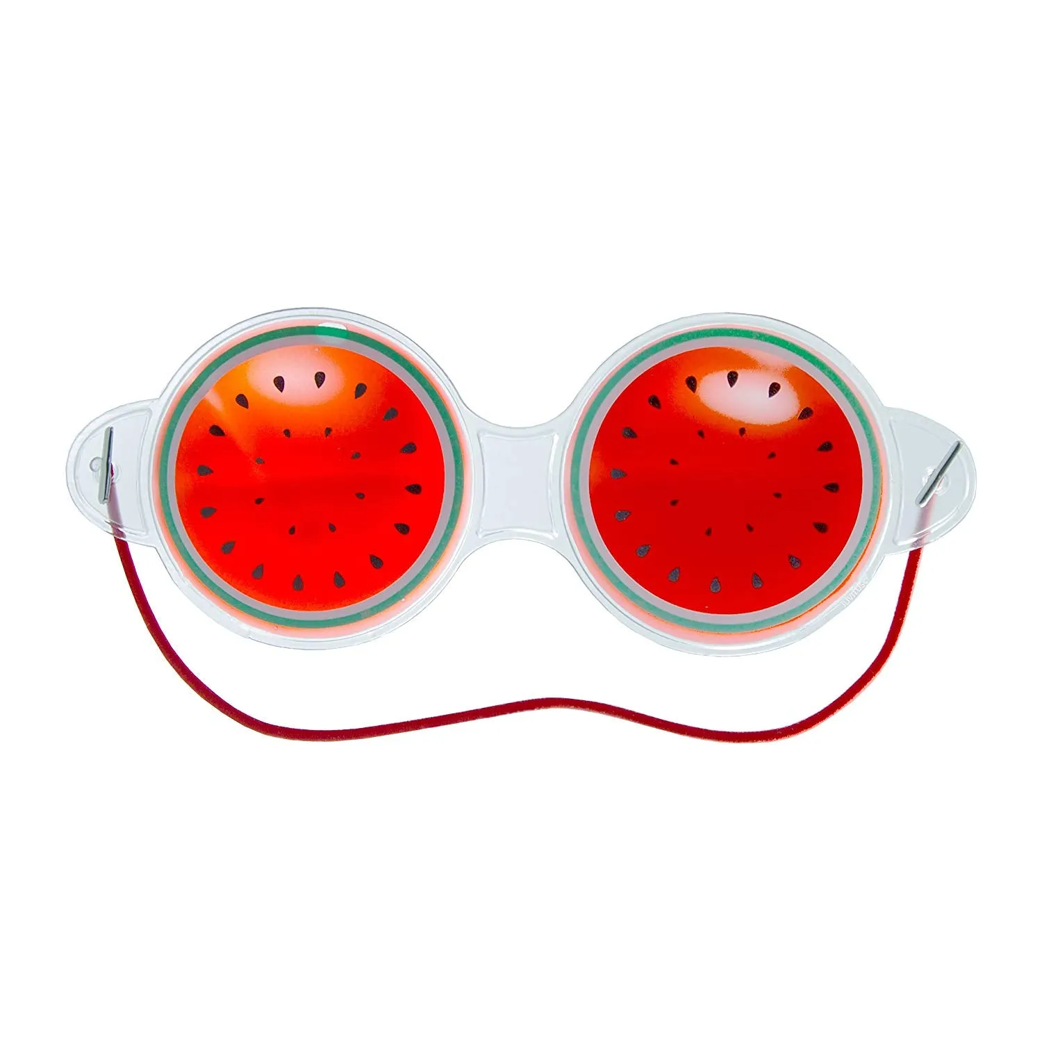 Watermelon Gel Hot and Cold Compress Eye Mask   Travel Bag
