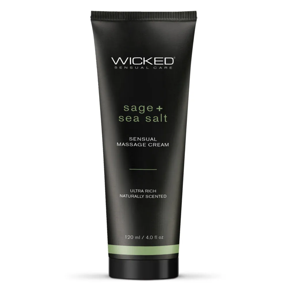 Wicked Sage   Sea Salt Naturally Scented Sensual Massage Cream
