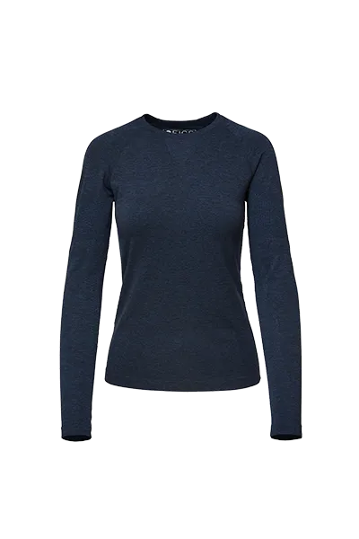 women's Navy Salta Seamless - Longsleeve Underscrub