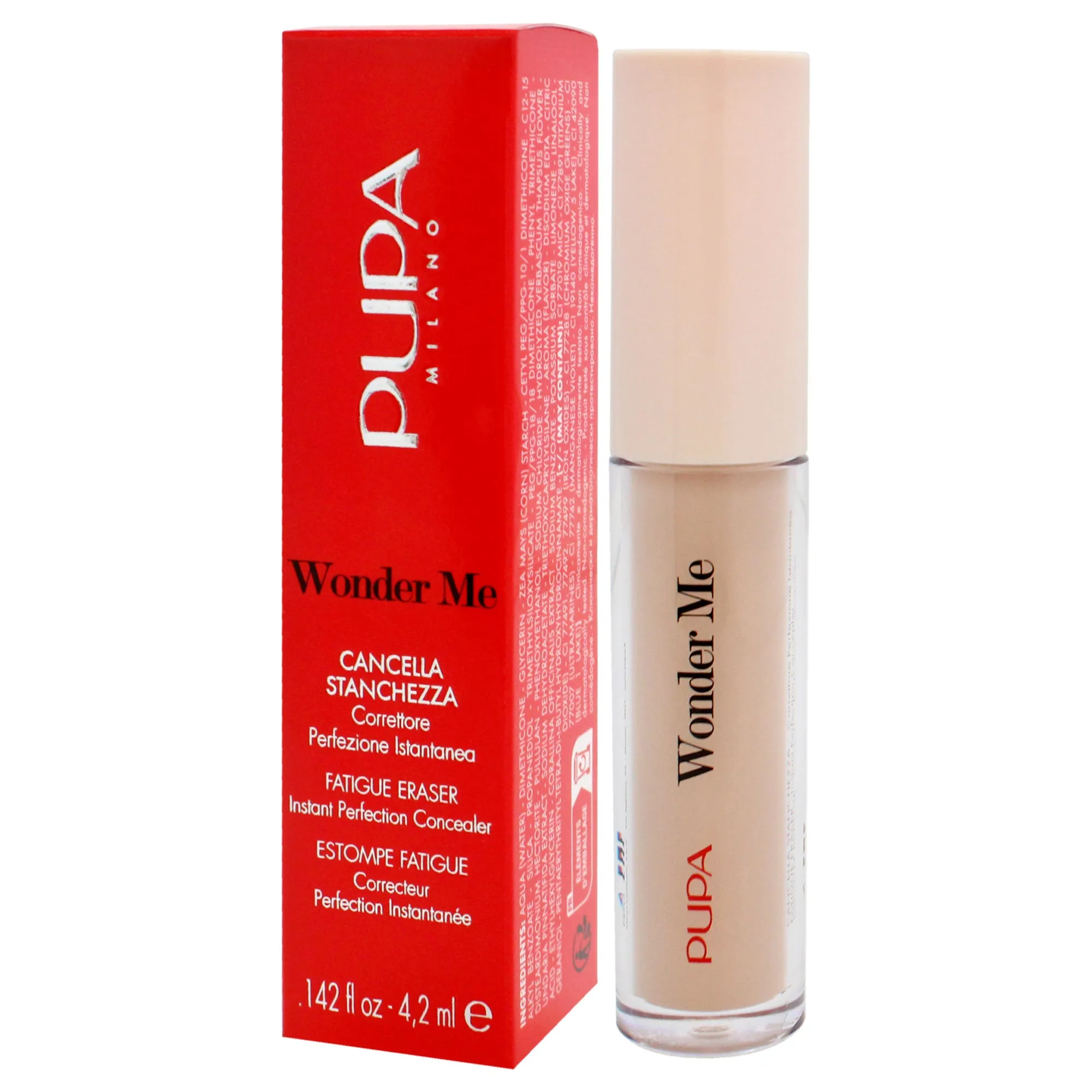 Wonder Me Fatigue Eraser - 020 Medium Gold Beige by Pupa Milano for Women - 0.142 oz Concealer