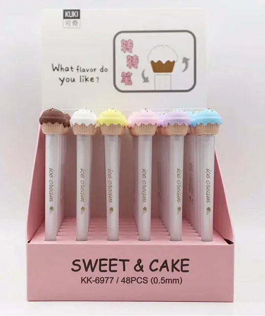 X 22316 SPINNING ICE CREAM CAKE GEL PEN-DISCONTINUED