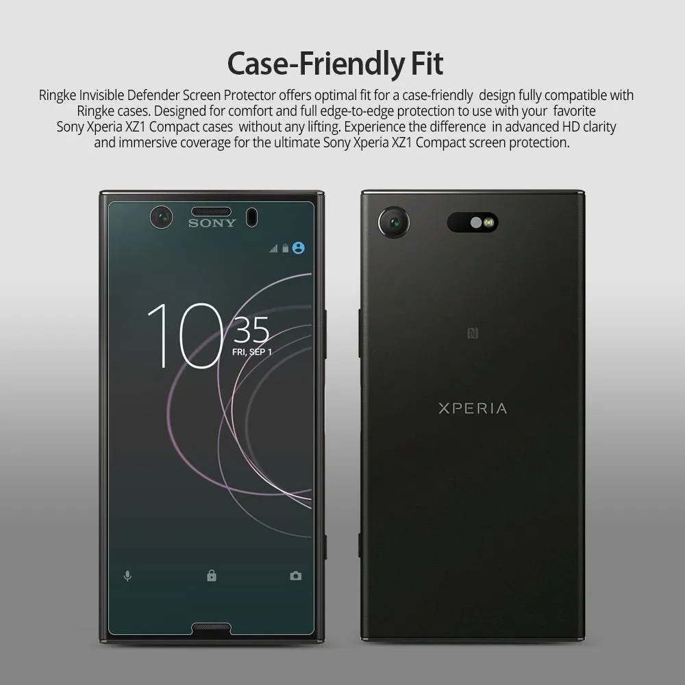 Xperia XZ1 Compact Screen Protector | Invisible Defender