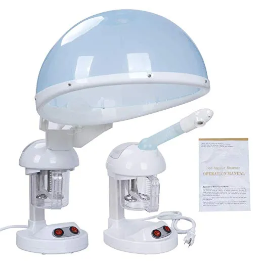 ZENY™ Portable 2 In 1 Hair and Facial Steamer with Bonnet Hood for Personal Home Use